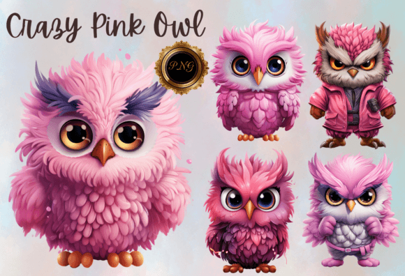 Download Crazy Pink Owl Png Clipart - Premium Resources