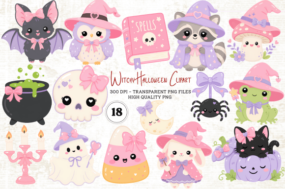 Download Witchy Halloween Clipart PNG - Halloween clipart Collection