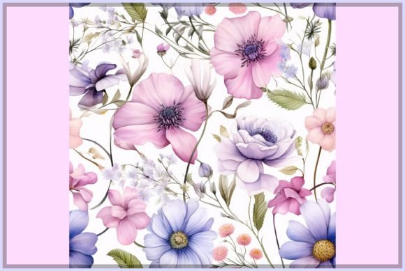 Download Pastel Watercolor Flowers Pattern - Watercolor flowers pattern Collection