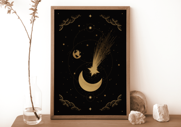 Download Celestial Moon Printable Wall Art - Wall Collection