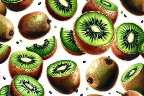 Download Kiwi Pattern Background Wallpaper - Wall Collection