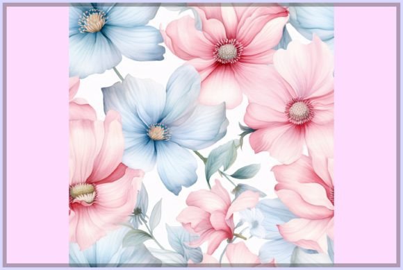 Download Pastel Watercolor Flowers Pattern - Watercolor flowers pattern Collection